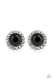 Floral Glow - Black Earrings - Paparazzi Accessories Earrings Bedazzle Me Pretty Mobile Fashion Boutique