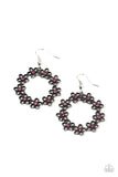 Floral Halos - Pink Earrings - Paparazzi Accessories Earrings Bedazzle Me Pretty Mobile Fashion Boutique