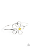 Floral Innovation - Yellow Bracelet - Paparazzi Accessories Bracelet Bedazzle Me Pretty Mobile Fashion Boutique