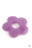 Flower Child Garden - Purple Hair Clip - Paparazzi Accessories Hair Clip Bedazzle Me Pretty Mobile Fashion Boutique