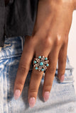 Flower of Life - Copper Ring - Paparazzi Accessories Ring Bedazzle Me Pretty Mobile Fashion Boutique