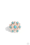 Flower of Life - Rose Gold Ring - Paparazzi Accessories Ring Bedazzle Me Pretty Mobile Fashion Boutique
