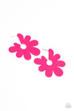 Flower Power Fantasy - Pink Earrings - Paparazzi Accessories Earrings Bedazzle Me Pretty Mobile Fashion Boutique