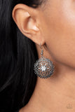 Flower Shop Sparkle - White Earrings - Paparazzi Accessories Earrings Bedazzle Me Pretty Mobile Fashion Boutique