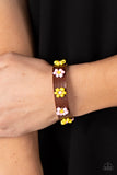 Flowery Frontier - Pink Bracelet - Paparazzi Accessories Bracelet Bedazzle Me Pretty Mobile Fashion Boutique