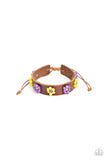 Flowery Frontier - Purple Bracelet - Paparazzi Accessories Bracelet Bedazzle Me Pretty Mobile Fashion Boutique