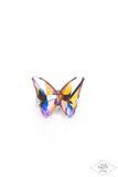 Fluorescent Flutter - Orange Ring - Paparazzi Accessories Ring Bedazzle Me Pretty Mobile Fashion Boutique
