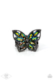 Fluttering Fashionista - Multi Ring - Paparazzi Accessories Ring Bedazzle Me Pretty Mobile Fashion Boutique