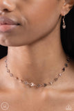 Fluttering Festival - Rose Gold Necklace - Paparazzi Accessories Necklace Bedazzle Me Pretty Mobile Fashion Boutique