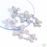 Fluttering Finale - Multi Post Earrings - Paparazzi Accessories Post Earrings Bedazzle Me Pretty Mobile Fashion Boutique