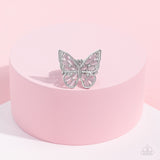 Flying Fashionista - Pink Ring - Paparazzi Accessories Ring Bedazzle Me Pretty Mobile Fashion Boutique