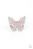 Flying Fashionista - Pink Ring - Paparazzi Accessories Ring Bedazzle Me Pretty Mobile Fashion Boutique