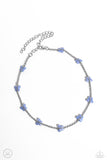 FLYING in Wait - Blue Necklace - Paparazzi Accessories Necklace Bedazzle Me Pretty Mobile Fashion Boutique