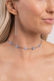 FLYING in Wait - Blue Necklace - Paparazzi Accessories Necklace Bedazzle Me Pretty Mobile Fashion Boutique