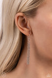 FLYING in Wait - White Necklace - Paparazzi Accessories Necklace Bedazzle Me Pretty Mobile Fashion Boutique