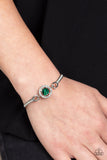 Focused and Fabulous - Green Bracelet - Paparazzi Accessories Bracelet Bedazzle Me Pretty Mobile Fashion Boutique