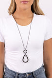 Focused Fashion - Black Necklace - Paparazzi Accessories Necklace Bedazzle Me Pretty Mobile Fashion Boutique