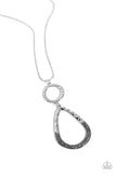 Focused Fashion - Silver Necklace - Paparazzi Accessories Necklace Bedazzle Me Pretty Mobile Fashion Boutique