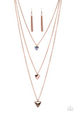 Follow the LUSTER - Copper Necklace - Paparazzi Accessories Necklace Bedazzle Me Pretty Mobile Fashion Boutique