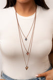 Follow the LUSTER - Copper Necklace - Paparazzi Accessories Necklace Bedazzle Me Pretty Mobile Fashion Boutique