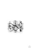 Follow The Tulips - Silver Ring - Paparazzi Accessories Ring Bedazzle Me Pretty Mobile Fashion Boutique