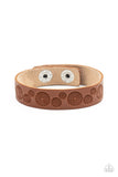 Follow The Wildflowers - Brown Bracelet - Paparazzi Accessories Bracelet Bedazzle Me Pretty Mobile Fashion Boutique