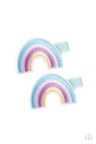 Follow Your Rainbow - Blue Hair Clip - Paparazzi Accessories Hair Clip Bedazzle Me Pretty Mobile Fashion Boutique