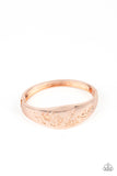 Fond of Florals - Rose Gold Bracelet - Paparazzi Accessories Bracelet Bedazzle Me Pretty Mobile Fashion Boutique