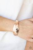 Fond of Florals - Rose Gold Bracelet - Paparazzi Accessories Bracelet Bedazzle Me Pretty Mobile Fashion Boutique