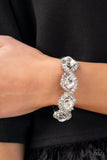 For the Win - White Bracelet - Paparazzi Accessories Bracelet FS-Bedazzle Me Pretty Mobile Fashion Boutique