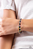 For WOOD Measure - Black Bracelet - Paparazzi Accessories Bracelet Bedazzle Me Pretty Mobile Fashion Boutique
