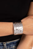 Ford Fusion - Silver Bracelet - Paparazzi Accessories Bracelet Bedazzle Me Pretty Mobile Fashion Boutique