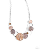 Forest Fling - Brown Necklace - Paparazzi Accessories Necklace Bedazzle Me Pretty Mobile Fashion Boutique