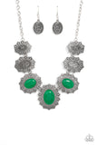 Forever and EVERGLADE - Green Necklace - Paparazzi Accessories Necklace Bedazzle Me Pretty Mobile Fashion Boutique
