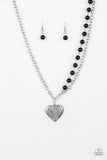 Forever In My Heart - Black Necklace - Paparazzi Accessories Necklace Bedazzle Me Pretty Mobile Fashion Boutique