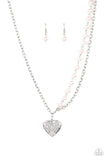 Forever In My Heart - Pink Necklace - Paparazzi Accessories Necklace Bedazzle Me Pretty Mobile Fashion Boutique