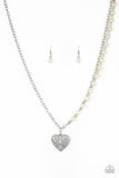Forever In My Heart - Yellow Necklace - Paparazzi Accessories Necklace Bedazzle Me Pretty Mobile Fashion Boutique