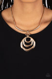 Forged in Fabulous - Gold Necklace - Paparazzi Accessories Necklace Bedazzle Me Pretty Mobile Fashion Boutique