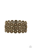 Forgotten Treasure - Brass Bracelet - Paparazzi Accessories Bracelet Bedazzle Me Pretty Mobile Fashion Boutique