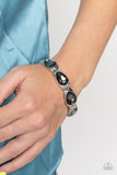 Formal Fanfare - Silver Bracelet - Paparazzi Accessories Bracelet Bedazzle Me Pretty Mobile Fashion Boutique