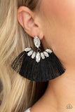 Formal Flair - Black Earrings - Paparazzi Accessories Earrings Bedazzle Me Pretty Mobile Fashion Boutique