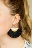 Fox Trap - Gold Earrings - Paparazzi Accessories Earrings Bedazzle Me Pretty Mobile Fashion Boutique