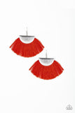Fox Trap - Red Earrings - Paparazzi Accessories Earrings Bedazzle Me Pretty Mobile Fashion Boutique