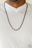 Free Agency - Black Necklace - Paparazzi Accessories Necklace Bedazzle Me Pretty Mobile Fashion Boutique