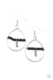 Free Bird Freedom - Black Earrings - Paparazzi Accessories Earrings Bedazzle Me Pretty Mobile Fashion Boutique