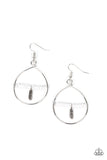Free Bird Freedom - White Earrings - Paparazzi Accessories Earrings Bedazzle Me Pretty Mobile Fashion Boutique