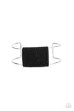 Free Expression - Black Bracelet - Paparazzi Accessories Bracelet Bedazzle Me Pretty Mobile Fashion Boutique