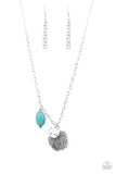 Free-Spirited Forager - Blue Necklace - Paparazzi Accessories Necklace Bedazzle Me Pretty Mobile Fashion Boutique