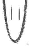Free to CHAINge My Mind - Black Necklace - Paparazzi Accessories Necklace Bedazzle Me Pretty Mobile Fashion Boutique