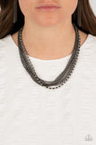 Free to CHAINge My Mind - Black Necklace - Paparazzi Accessories Necklace Bedazzle Me Pretty Mobile Fashion Boutique